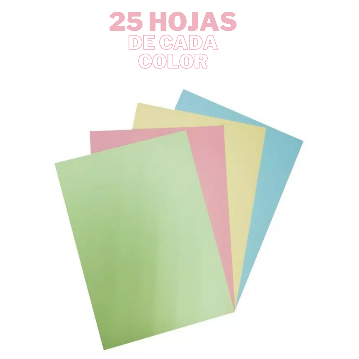 mix cartulina colores pasteles
