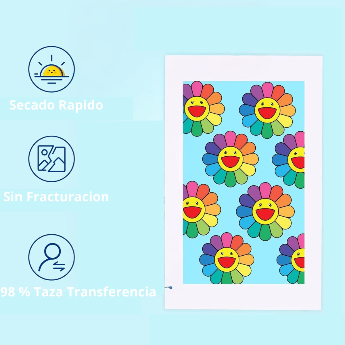 Papel Sublimación Secado Rápido 100grs Lee Centro 100 Hojas A4