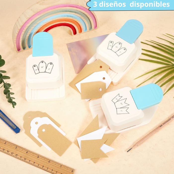Perforadora Diseño Tag Etiqueta Para Diy Tarjeta 3 Tamaños