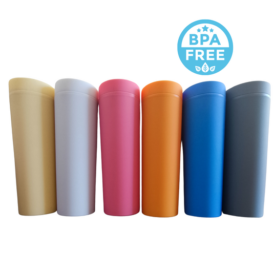 Vaso Tumbler Matte 16oz Colores Para Personalizar Free Bpa