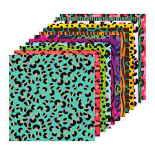 Block Cartulina 12 Diseños Animal Print Fancy 24u Creative Adix