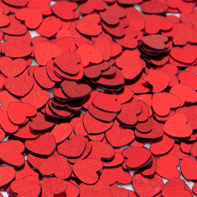 SET DE CONFETI/GLITTER ROJO 4 U. ADIX
