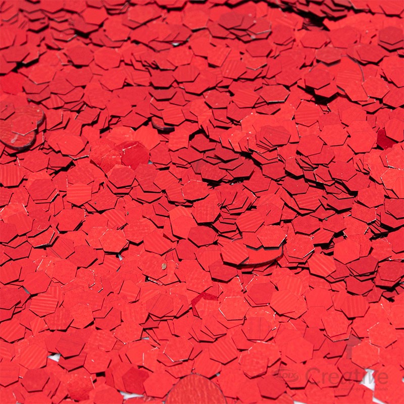 SET DE CONFETI/GLITTER ROJO 4 U. ADIX