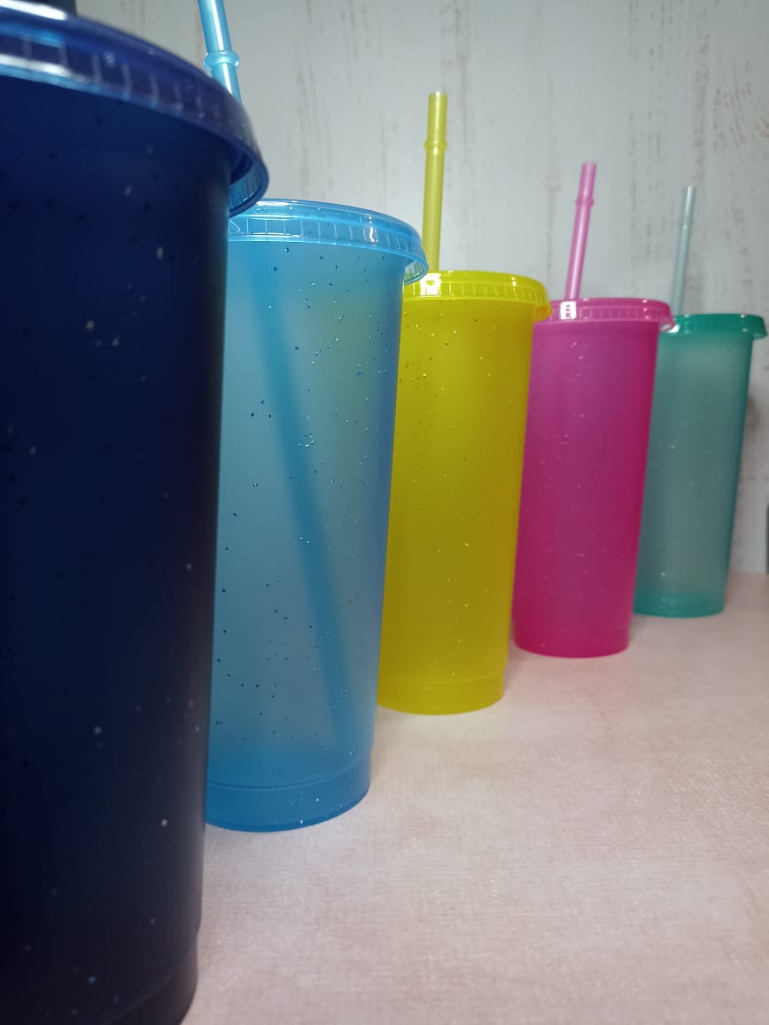 Pack Vasos Tumbler Glitter