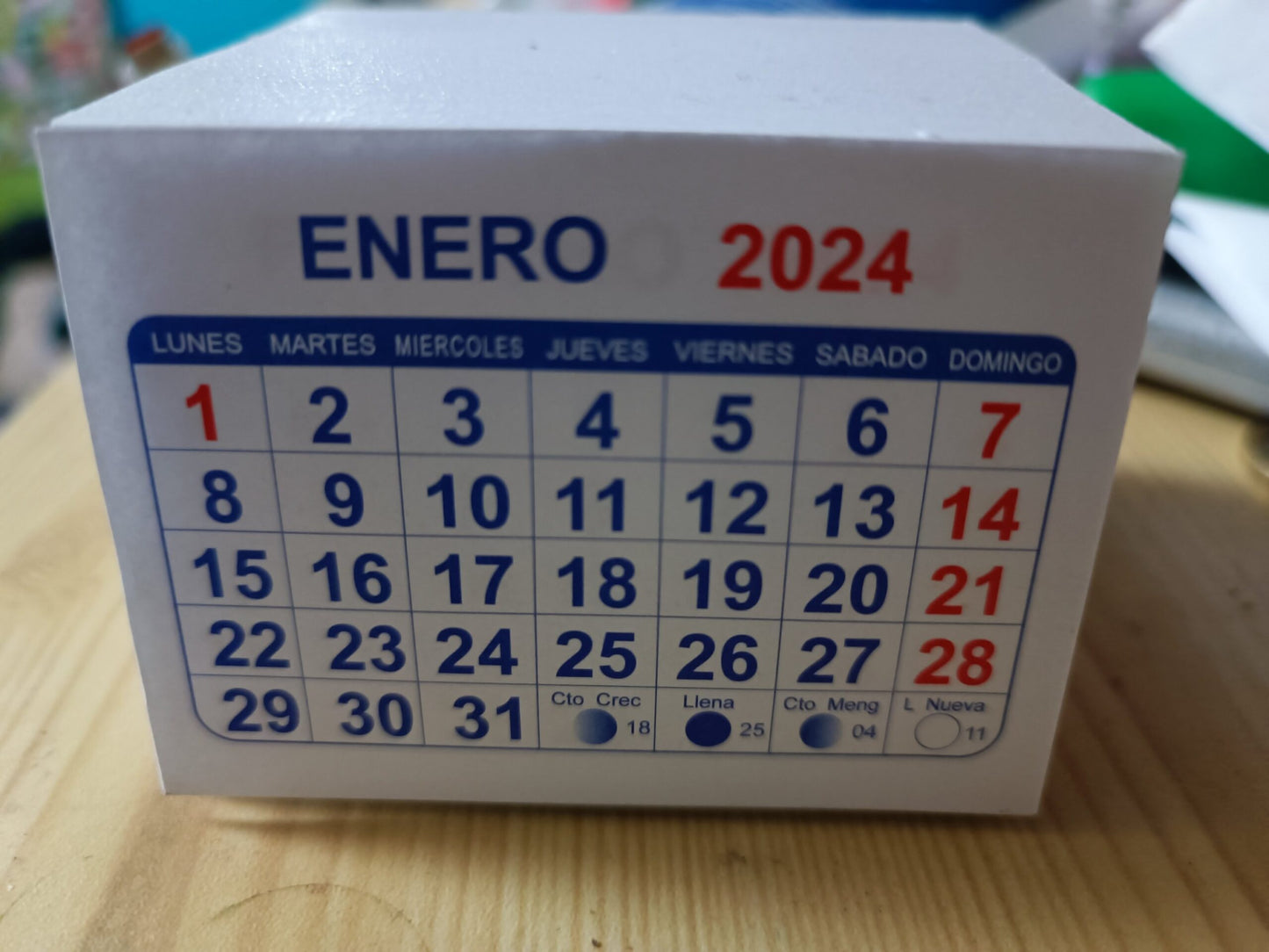 taco mini calendario 2024