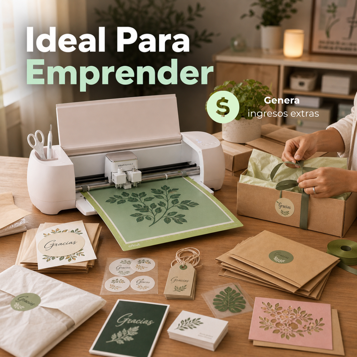 Cricut Explore 4 Plotter Corte Stickers Vinilo Sublimacion