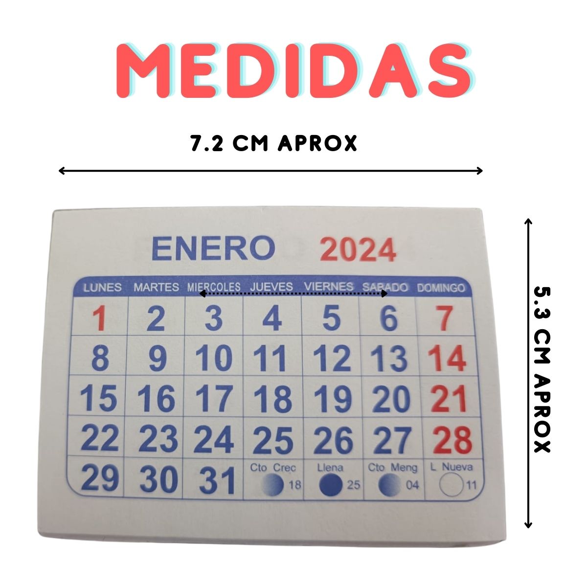 taco mini calendario 2024