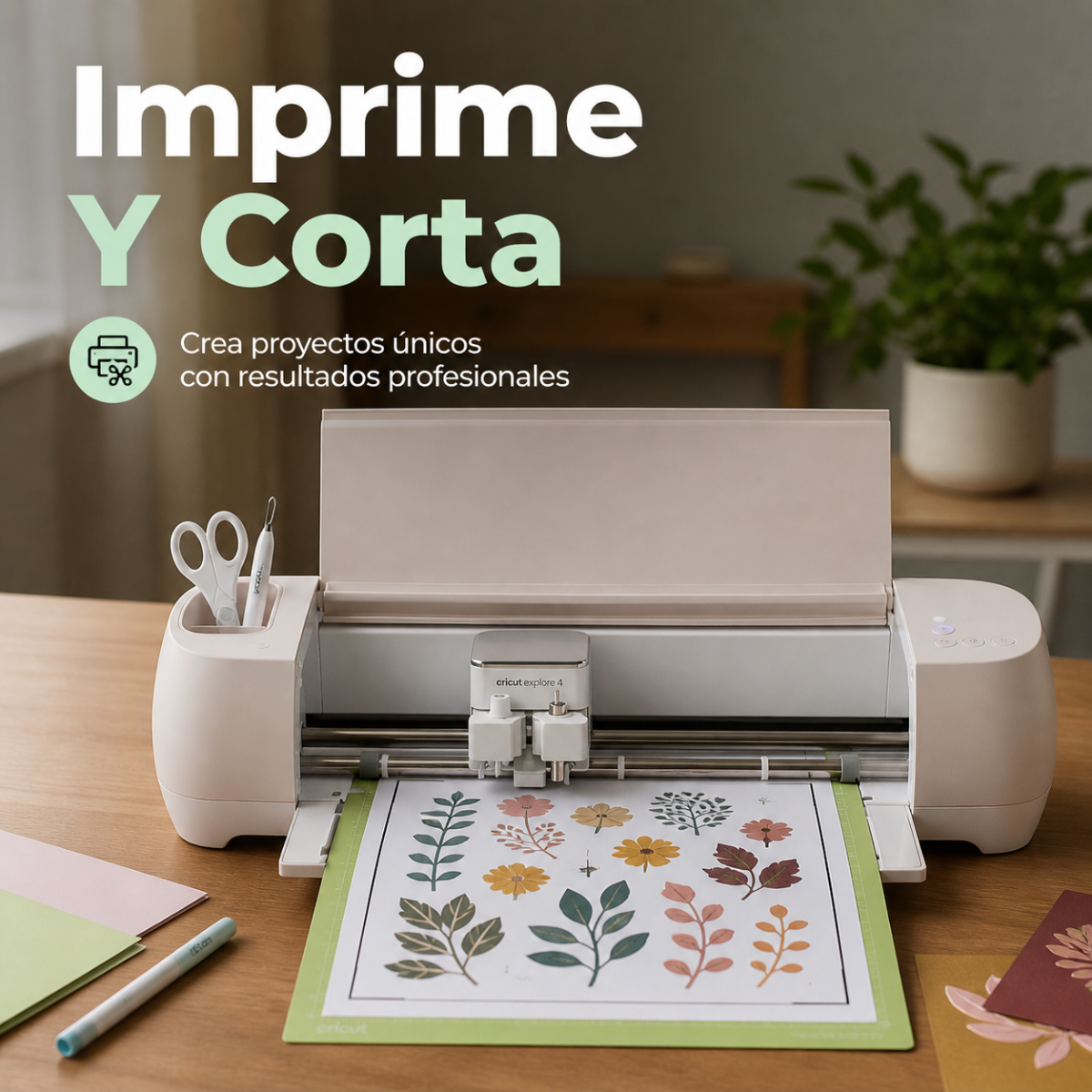 Cricut Explore 4 Plotter Corte Stickers Vinilo Sublimacion