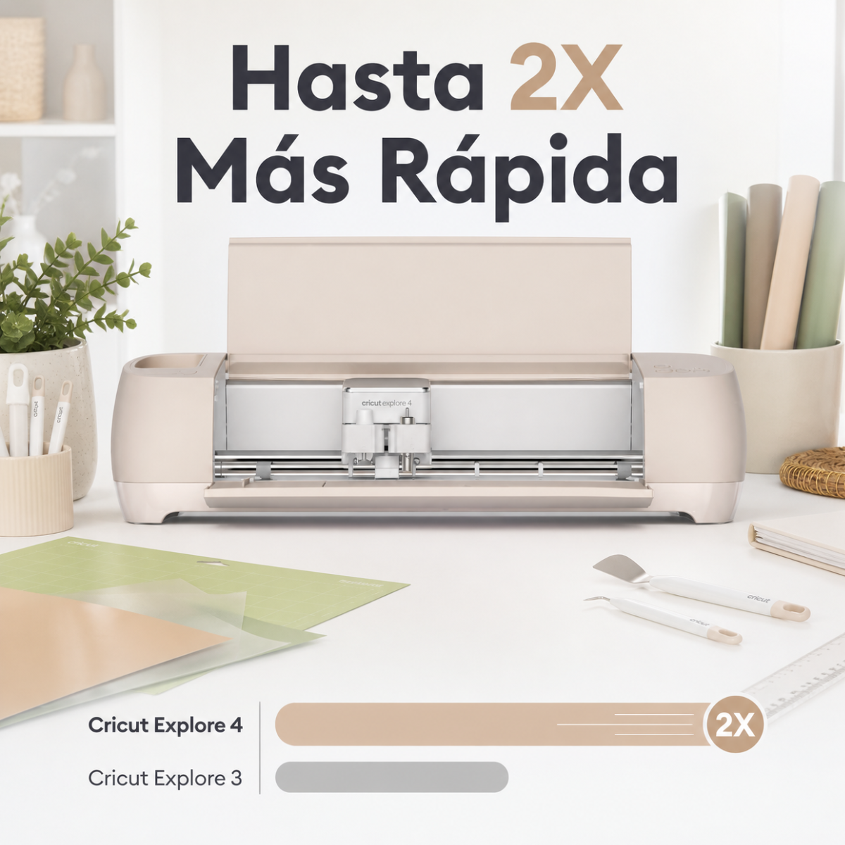 Cricut Explore 4 Plotter Corte Stickers Vinilo Sublimacion