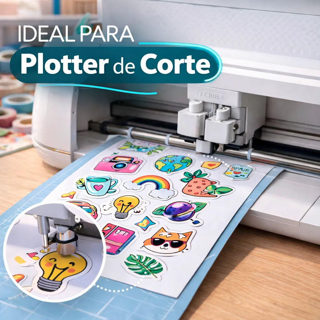 Papel Fotográfiico Adhesivo A4 Glossy 115gr 50 Hojas Once Blanco