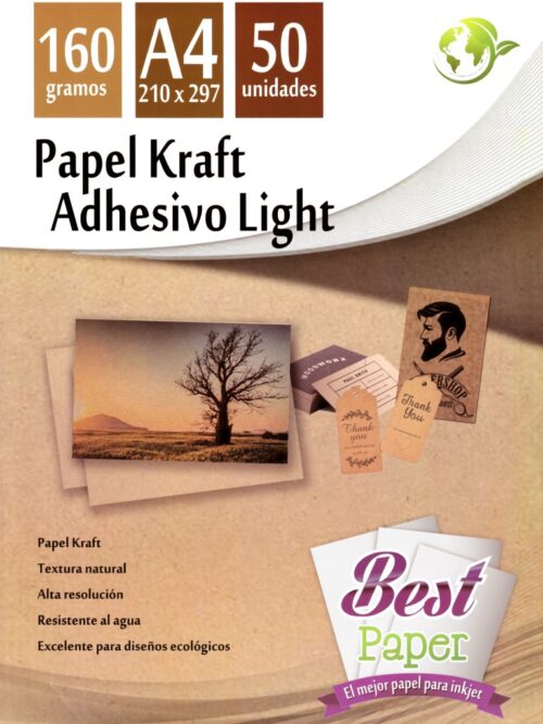 Papel Kraft Adhesivo Light 160g