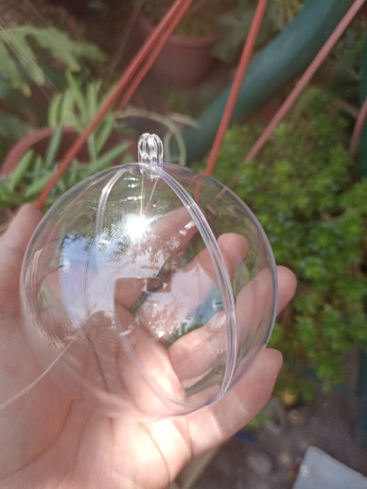 esferas navideñas transparentes