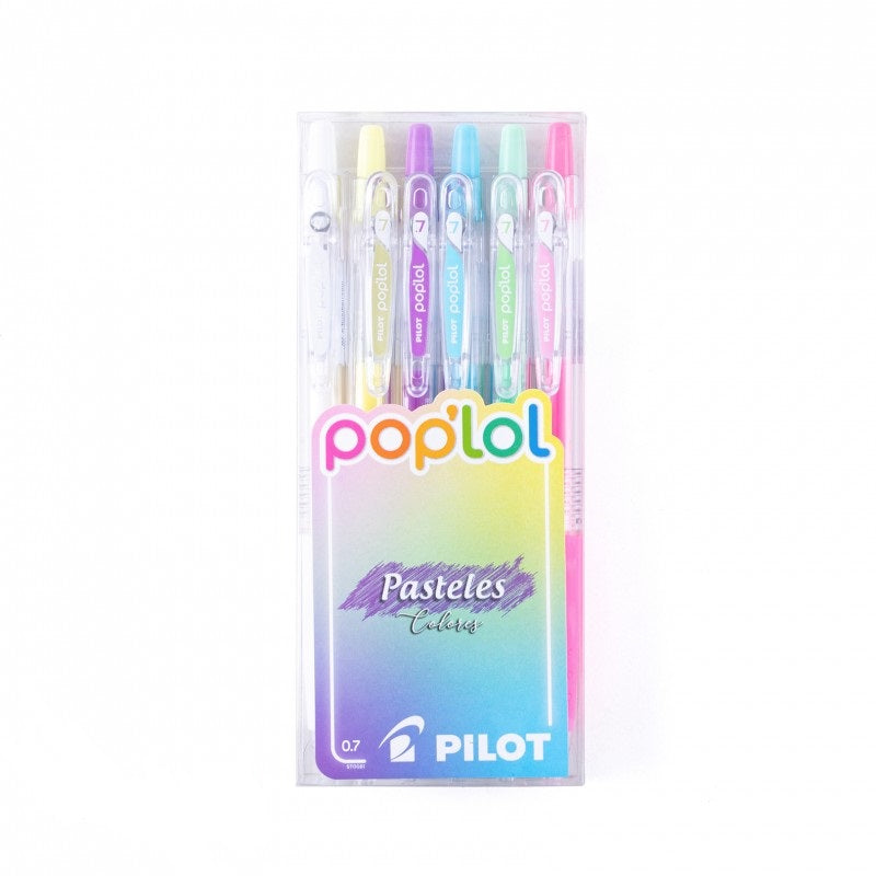 Lapices Pop'lol Pastel 6 Colores Pilot